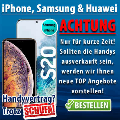 Handyvertrag ohne Schufa iPhone 14, Samsung, Huawei 100% Zusage?